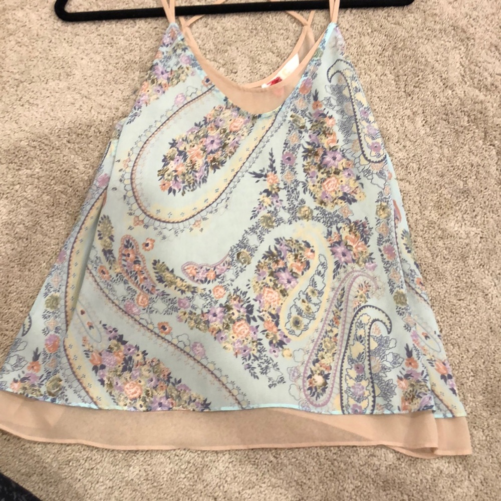 Paisley print floral shirt
